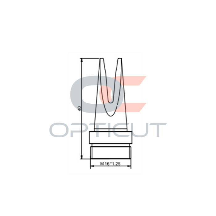 Сопло для лазерной сварки L=40 мм M16*1,25